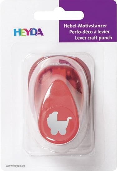 HEYDA ozdobná děrovačka velikost S - kočárek 17 cm