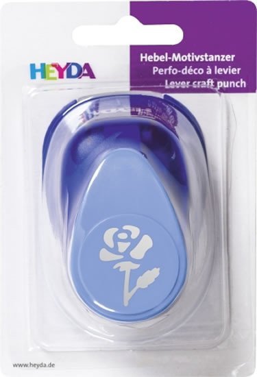 HEYDA ozdobná děrovačka velikost L - růže 25 cm