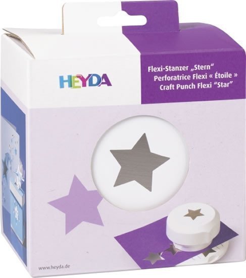 HEYDA ozdobná děrovačka flexi - hvězda 15cm