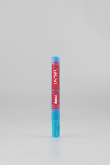 DARWI LEATHER fixy na kůži a koženku - Světle modrá 6 ml