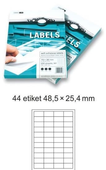 Etikety EUROLABELS - 44 etiket na A4 100 ks 140g