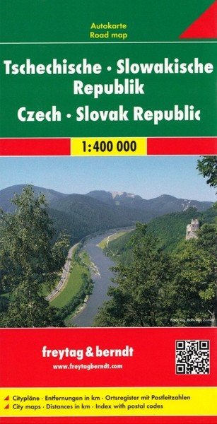 Česká a Slovenská republika 1:400 000/oboustranná automapa (2017)