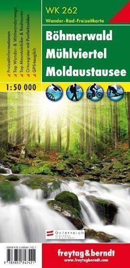 WK 262 Český les Mühlviertel Moldaustausee 150 000 turistická mapa