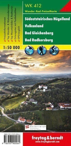 WK 412 Südsteirisches Hügelland 150 000 turistická mapa
