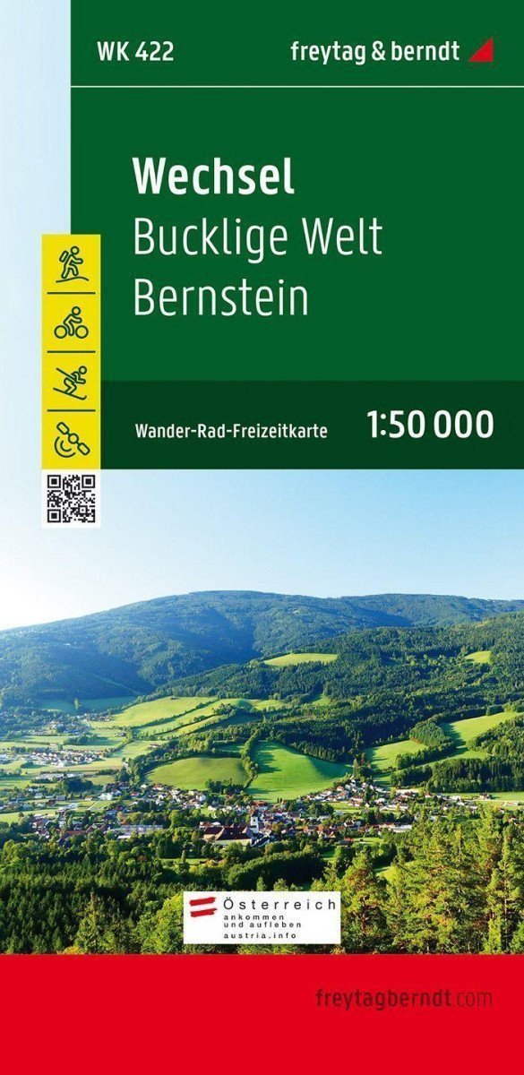 WK 422 Wechsel Bucklige Welt Bernstein 150 000 turistická mapa