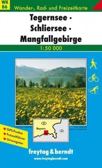 WKD 6 Tegernsee Schliersee 150 000 turistická mapa