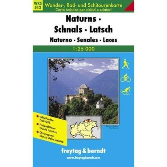 WKS 512 Naturns Schnals Latsch 125 000 turistická mapa