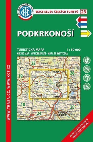 KČT 23 Podkrkonoší 150 000turistická mapa