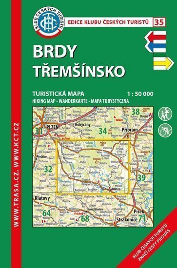 KČT 35 Brdy Třemšinsko 150 000turistická mapa