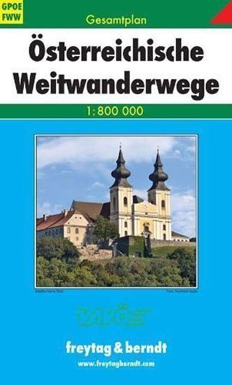 GPOEFWW Österreichische Wei Gesamtplan 1800 000 turistická mapa