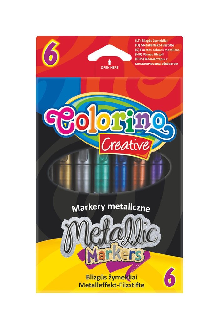 Coloino Metalické popisovače 6 barev