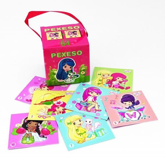 Strawberry - pexeso v krabičce s úchopem