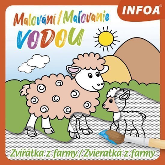 Malování Maľovanie vodou - Zvířátka z farma Zvieratká z farmy