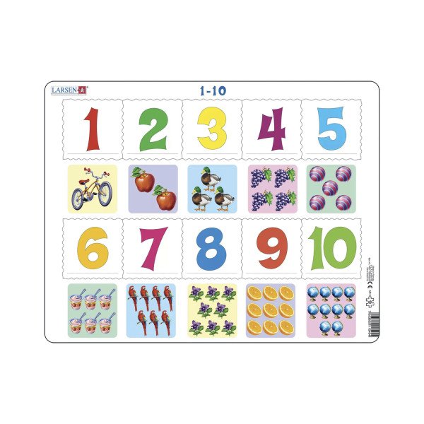 Puzzle MAXI - Počítání pro nejmenší s čísly/10 dílků