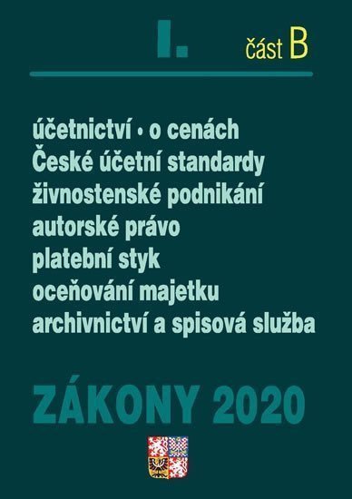 Zákony I část B 2020 – Účetní zákony – Úplná znění po novelách k 1 1 2020