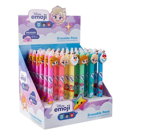 Gumovatelné pero EMOJI Ledové království mix motivů