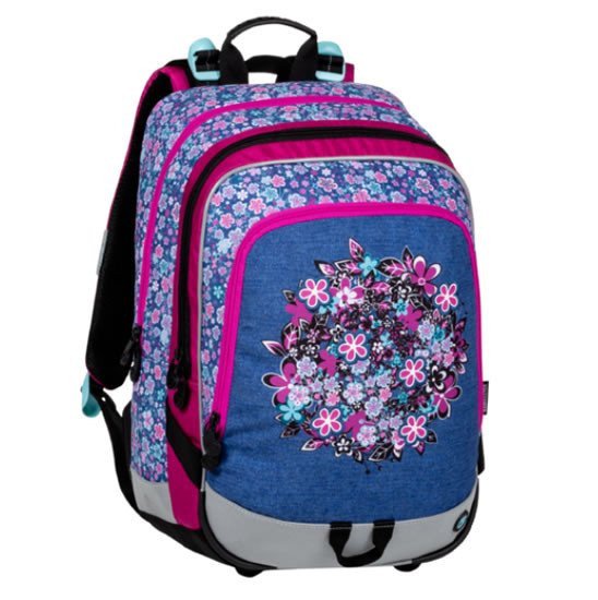 Bagmaster Školní batoh pro prvňáčky ALFA 20 A BLUEPINKWHITE