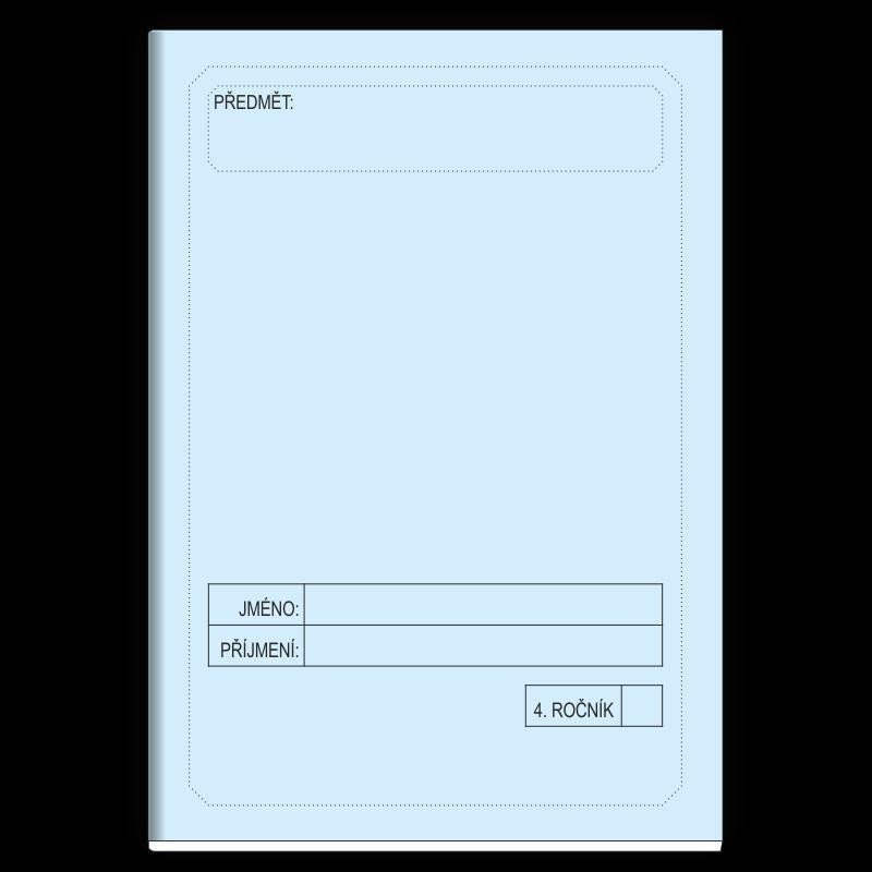 Školní sešit 4 ročník modrý