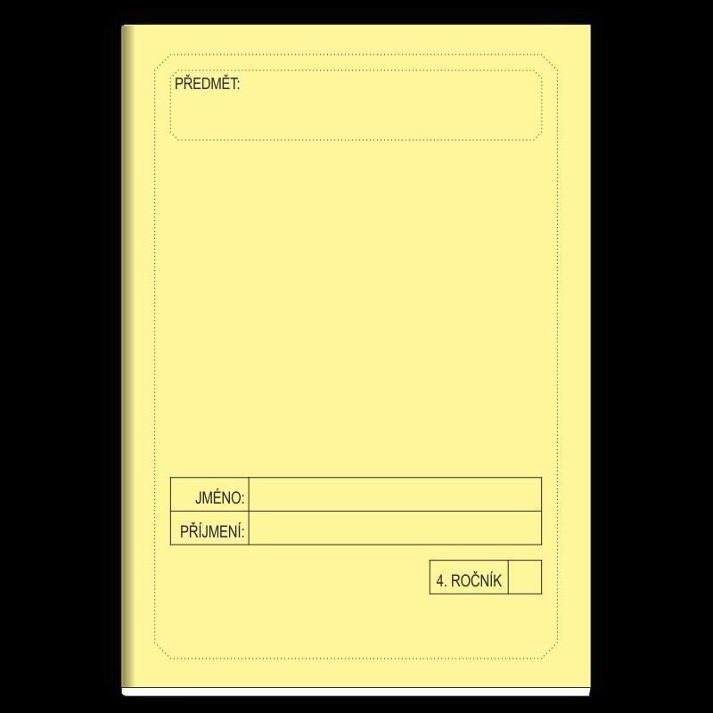 Školní sešit 4 ročník žlutý