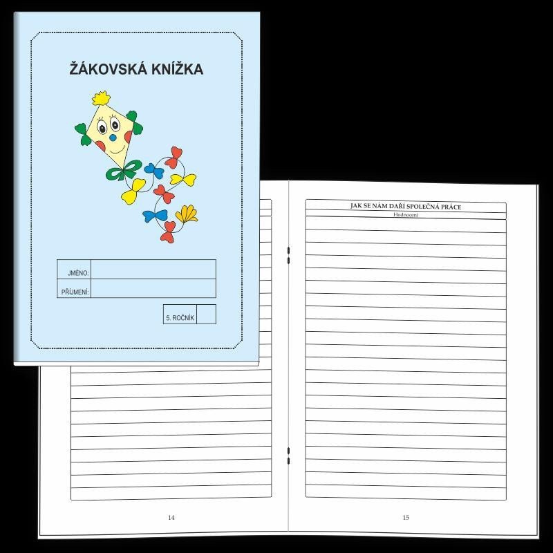 Žákovská knížka 5 ročník - slovní hodnocení modrá