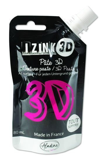 Reliéfní pasta 3D IZINK - rose zářivě růžová 80 ml