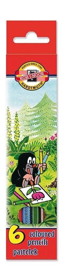 Koh-i-noor pastelky Krtek 6 ks krátké