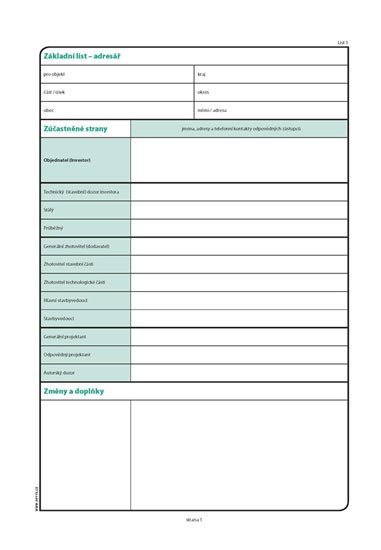 Stavební deník A4 53 listů číslovaný NCR