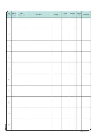 Vázaná kniha pošty lamino A4 160 listů