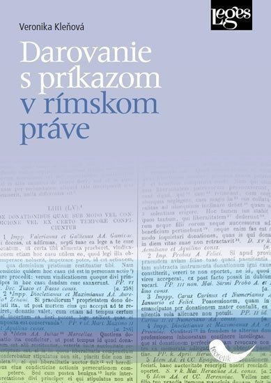 Darovanie s príkazom v rímskom práve – Kleňová Veronika