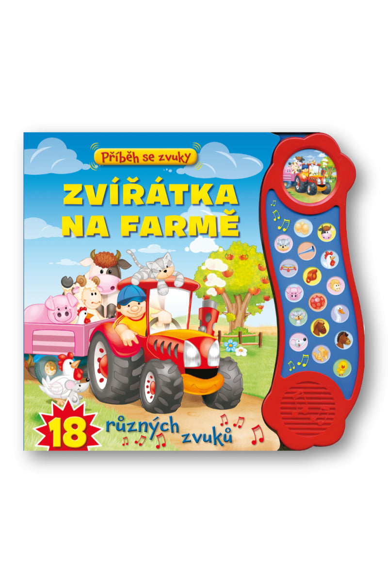 Příběh se zvuky Zvířátka na farmě 18 různých zvuků