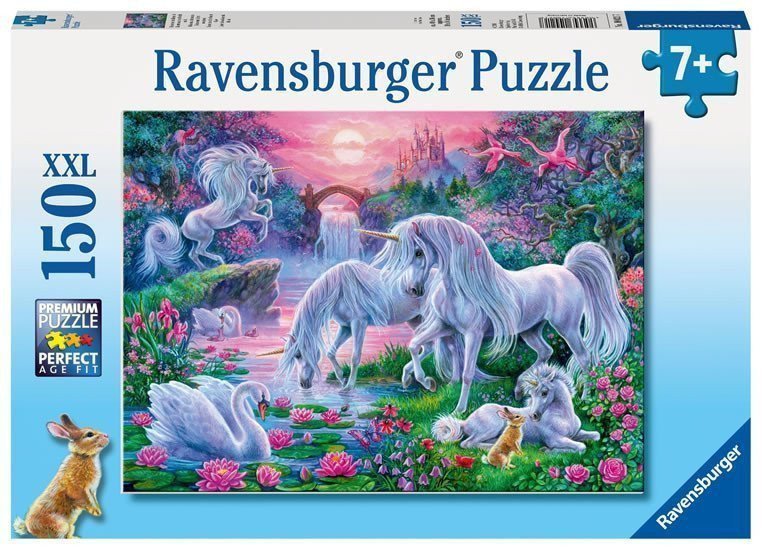 Puzzle Jednorožci při západu slunce150 dílků