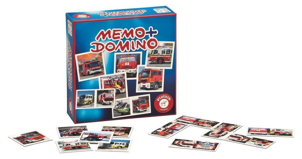 Pexeso a Domino - Hasičská auta