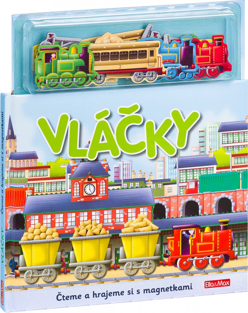 Vláčky - Knížka s magnetkami – Dronsfield Paul
