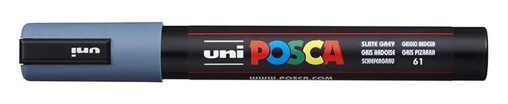 POSCA akrylový popisovač - břidlicově šedý 25 mm