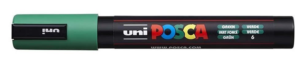 POSCA akrylový popisovač - zelený 25 mm