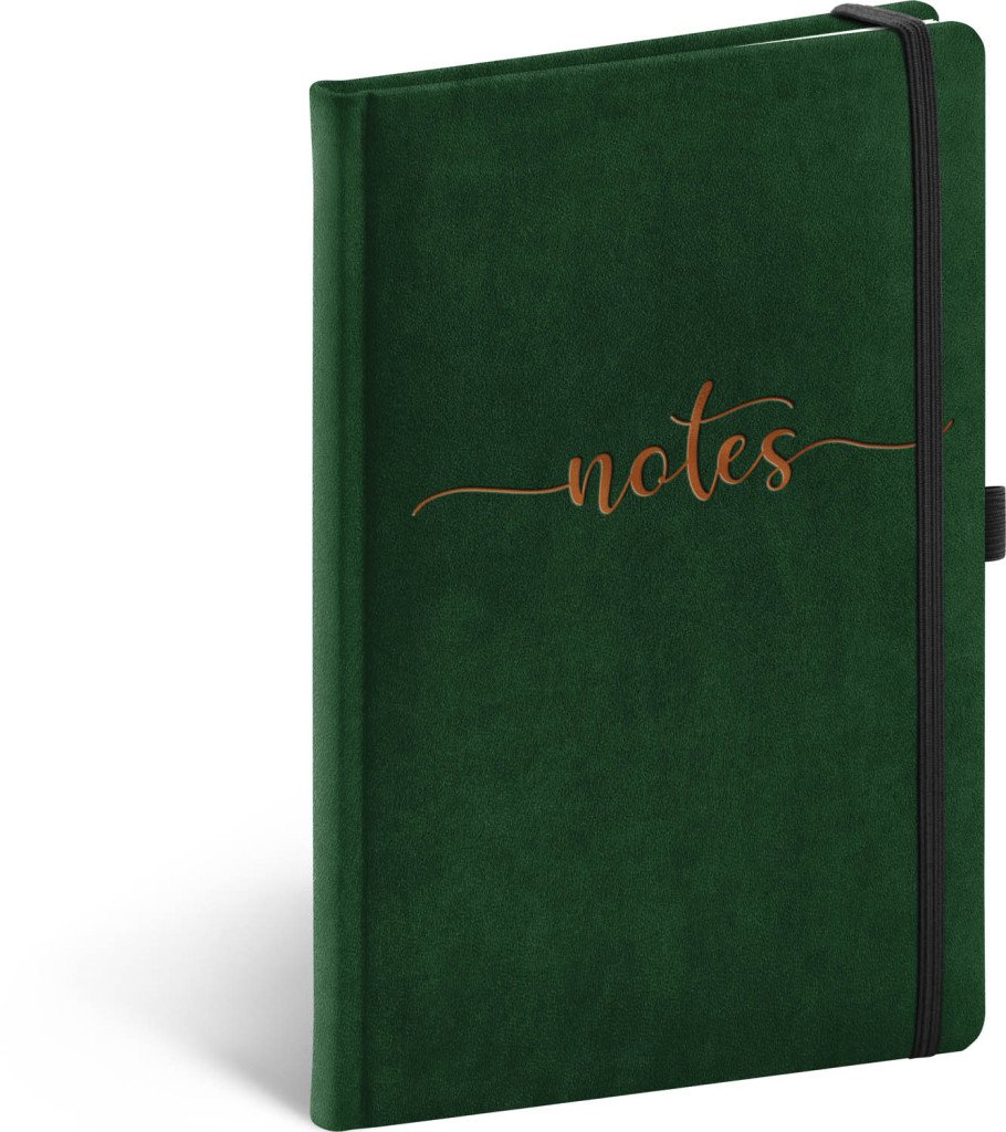 Notes Samet Typo linkovaný 13 × 21 cm