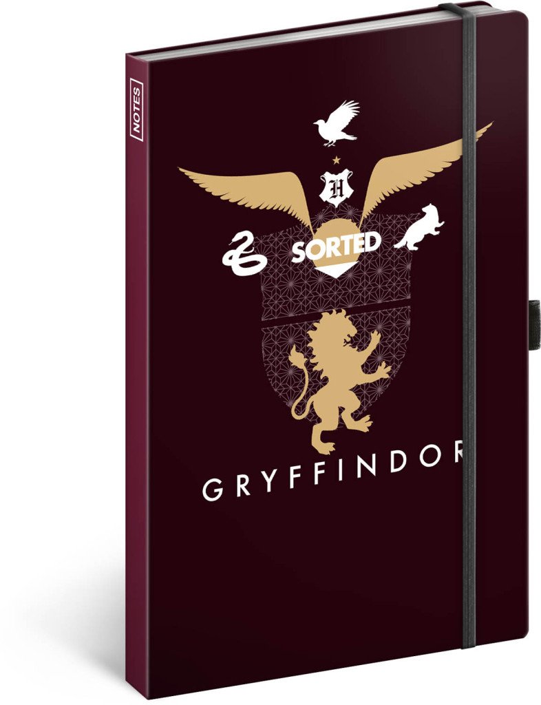 Notes Harry Potter - Gryffindor linkovaný 13 × 21 cm
