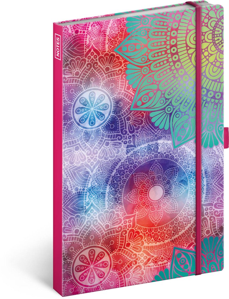 Notes Mandala linkovaný 13 × 21 cm