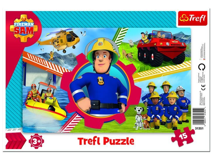 Trefl Puzzle Požárník Sam 15 dílků