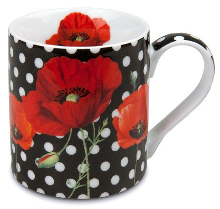 Hrnek - Vlčí máky puntíky