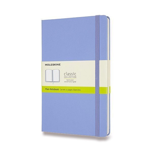 Zápisník Moleskine - tvrdé desky L čistý - nebesky modrý