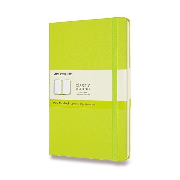 Zápisník Moleskine - tvrdé desky L čistý - limetka