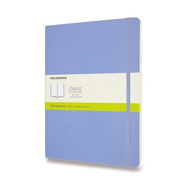 Zápisník Moleskine - měkké desky XL čistý - nebesky modrý