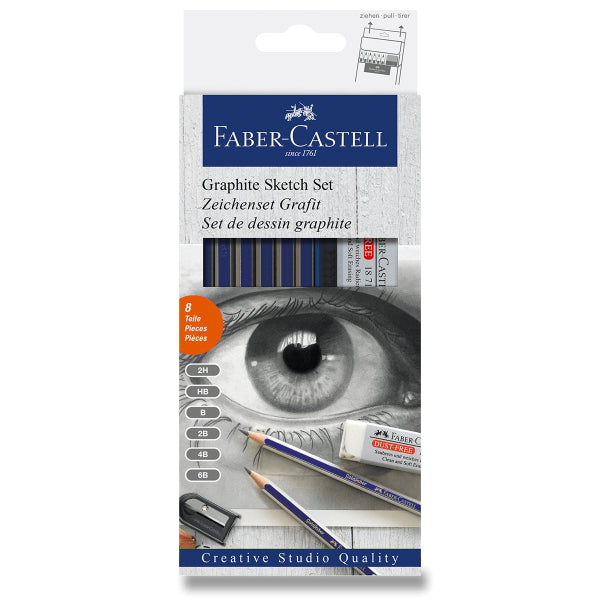 Faber - Castell Grafitové tužky Goldfaber sada 8 ks