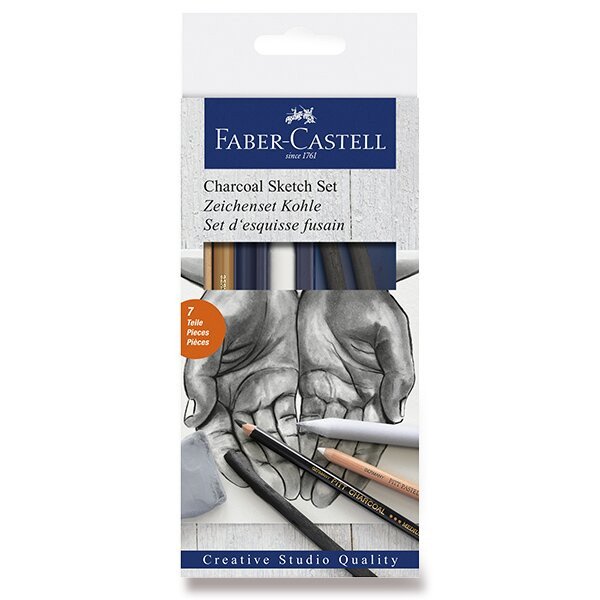Faber - Castell Pitt pastel Charcoal sketch 7 ks