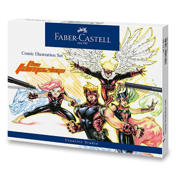 Faber - Castell Popisovač Comic Illustration set 15 ks