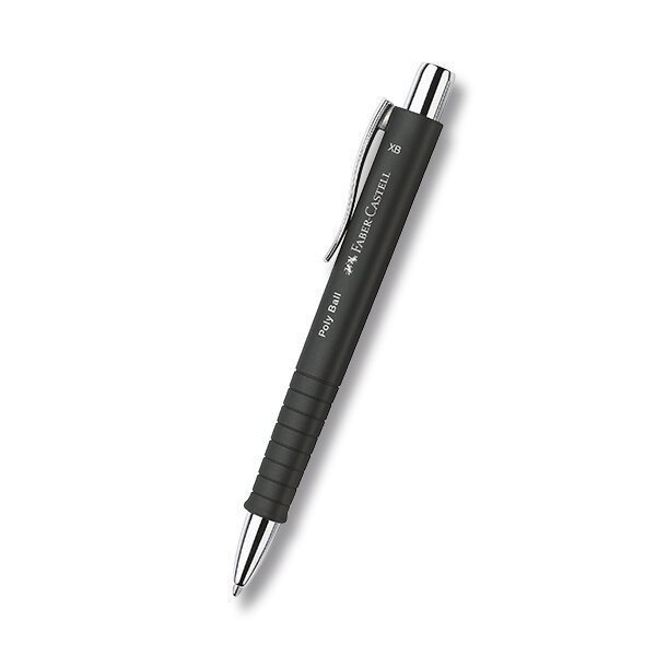 Kuličkové pero Faber-Castell Poly Ball Silver XB - černá