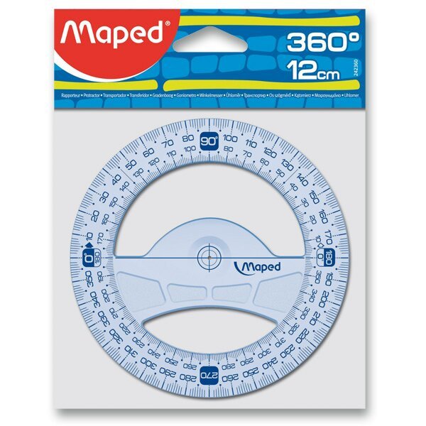 Maped - Úhloměr Geometric 360 průměr 12 cm