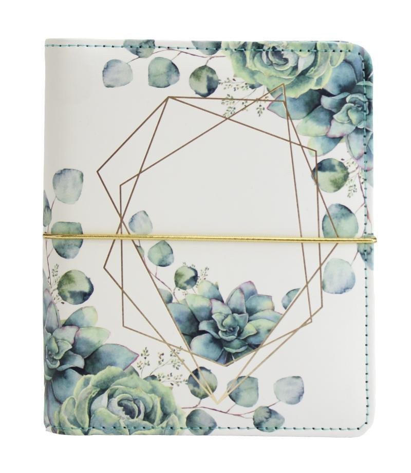 Diář Sukulenty kroužkový S s vyměnitelným kalendáriem