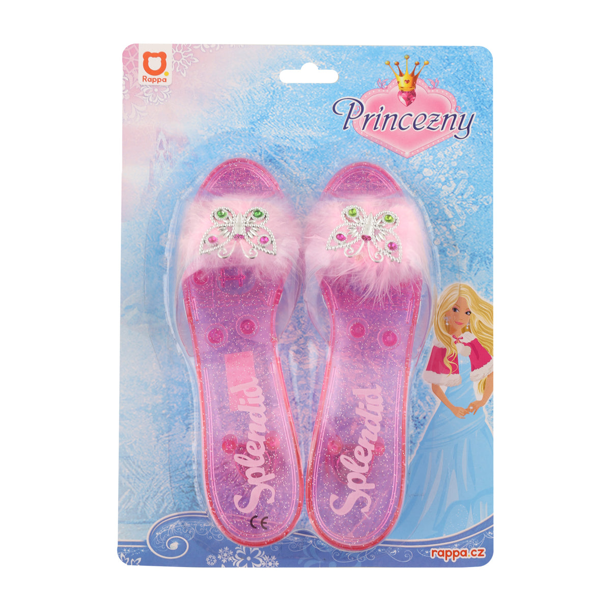 Pink princess costume shoes 20 cm